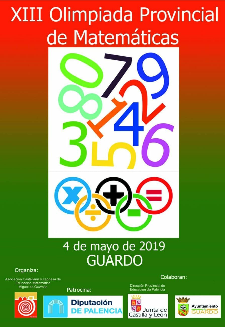 Cartel XIII Olimpiada matemática Cartel XIII Olimpiada matemática