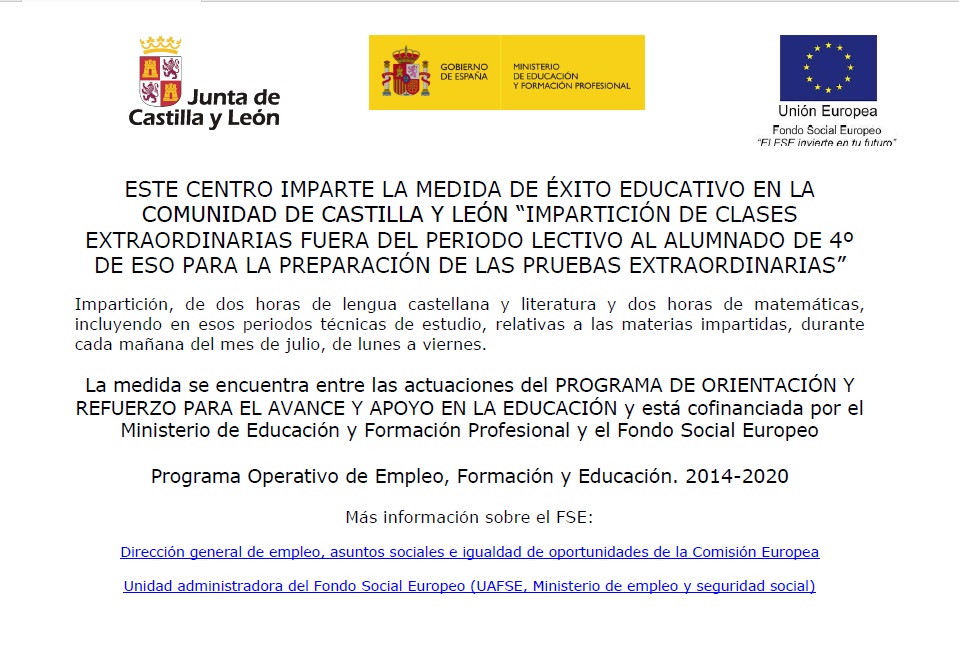 Cartel Programa éxito educativo Cartel Programa éxito educativo
